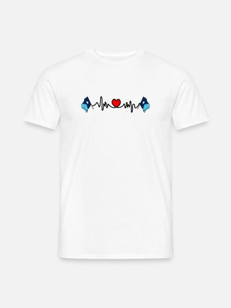 Heart rate cardio for Minnesota - Men's T-Shirt - white