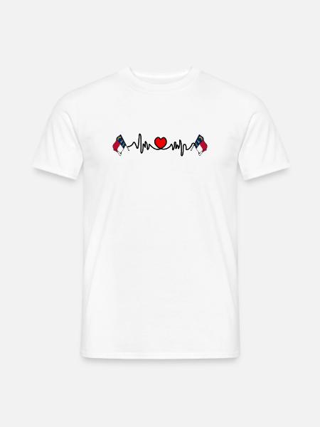 Herzfrequenz-Cardio für North Carolina - Männer T-Shirt - Weiß