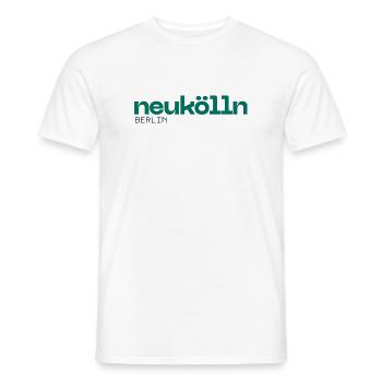Berlin Neukölln - Beautiful, simple design - Men's T-Shirt - white - Front - AI Model Male 178 dark (178cm)