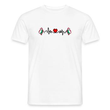 Meppel-Tag-Herzschlag – Design der Stadtflagge - Männer T-Shirt - Weiß - Vorne - AI Model Male 178 dark (178cm)