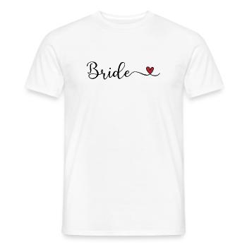 Bride - Men's T-Shirt - white - Front - AI Model Male 178 dark (178cm)
