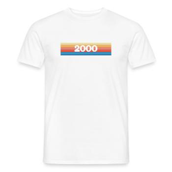 Regenbogen 2000 - Männer T-Shirt - Weiß - Vorne - AI Model Male 178 dark (178cm)