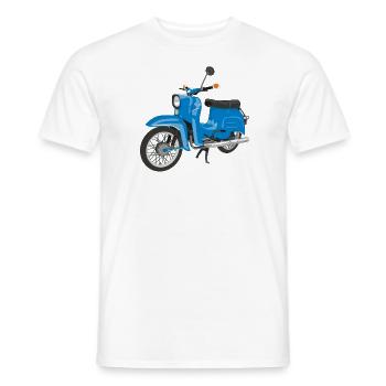 Schwalbe in himmelblau - Männer T-Shirt - Weiß - Vorne - AI Model Male 178 dark (178cm)