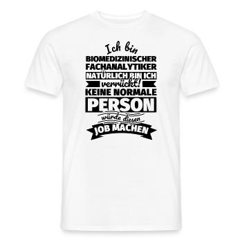 Biomedizinischer Fachanalytiker Geschenke - Männer T-Shirt - Weiß - Vorne - AI Model Male 178 dark (178cm)