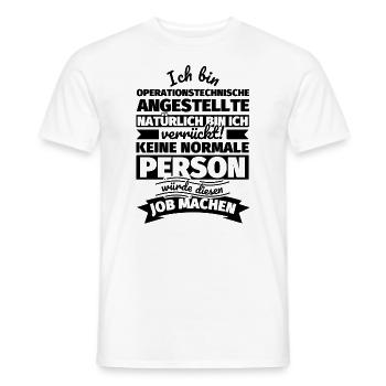 Operationstechnische Angestellte Geschenke - Männer T-Shirt - Weiß - Vorne - AI Model Male 178 dark (178cm)