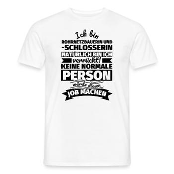 Rohrnetzbauerin und -schlosserin Geschenke - Männer T-Shirt - Weiß - Vorne - AI Model Male 178 dark (178cm)