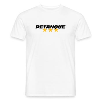 Petanque - T-shirt homme - blanc - Devant - AI Model Male 178 dark (178cm)