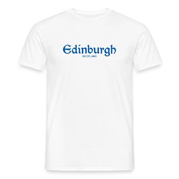 EDINBURGH Scotland Schottland - Männer T-Shirt - Weiß - Vorne - AI Model Male 178 dark (178cm)