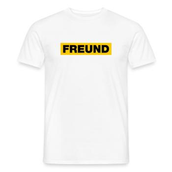 Freund - Männer T-Shirt - Weiß - Vorne - AI Model Male 178 dark (178cm)