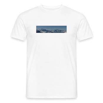 Matterhorn view - Männer T-Shirt - Weiß - Vorne - AI Model Male 178 dark (178cm)