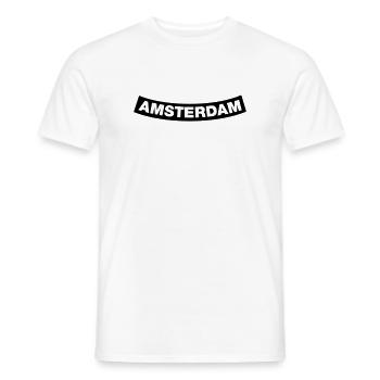 Amsterdam Chapter Element 1C (JGA MC-Rocker-Style) - Men's T-Shirt - white - Front - AI Model Male 178 dark (178cm)