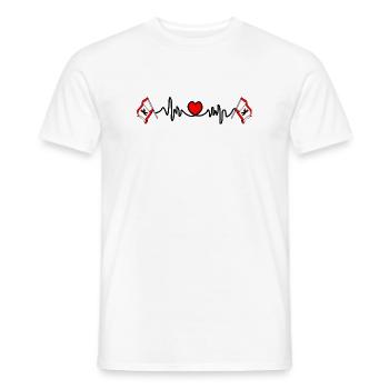 Herzfrequenz-Cardio für Berlin - Männer T-Shirt - Weiß - Vorne - AI Model Male 178 dark (178cm)