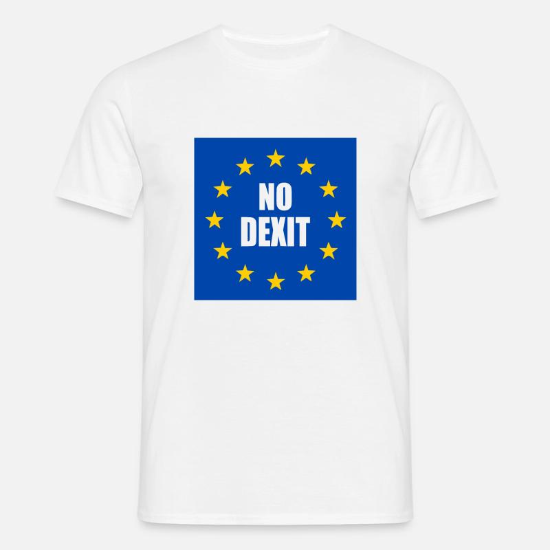 No dexit - Männer T-Shirt - Weiß