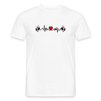 Gävleborg, Sweden – Love for the region - Men's T-Shirt - white - Front - AI Model Male 178 dark (178cm)