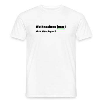 Noël maintenant - T-shirt homme - blanc - Devant - AI Model Male 178 dark (178cm)
