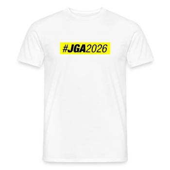 Jga 2026 Bachelor Party - Men's T-Shirt - white - Front - AI Model Male 178 dark (178cm)