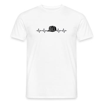 Swag Cappy EKG Herzschlag - Männer T-Shirt - Weiß - Vorne - AI Model Male 178 dark (178cm)