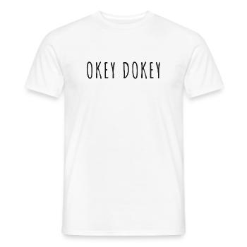 Okay Dokey - Männer T-Shirt - Weiß - Vorne - AI Model Male 178 dark (178cm)