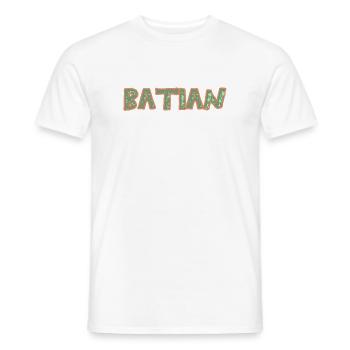 Batian as a trekking - Men's T-Shirt - white - Front - AI Model Male 178 dark (178cm)