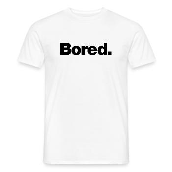 Gelangweilt - Männer T-Shirt - Weiß - Vorne - AI Model Male 178 dark (178cm)