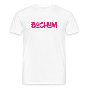 Bochum - Ruhrpott - Ruhr - Pott - Zeche - Kumpel - Männer T-Shirt - Weiß - Vorne - AI Model Male 178 dark (178cm)