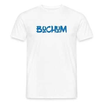 Bochum - Ruhrpott - Ruhr - Pott - Zeche - Kumpel - Männer T-Shirt - Weiß - Vorne - AI Model Male 178 dark (178cm)