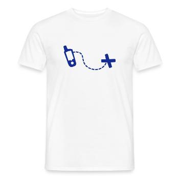 Geocaching - T-shirt homme - blanc - Devant - AI Model Male 178 dark (178cm)