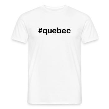 QUEBEC Canada Kanada Hashtag - Männer T-Shirt - Weiß - Vorne - AI Model Male 178 dark (178cm)