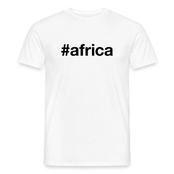 AFRIKA Hashtag Africa - Männer T-Shirt - Weiß - Vorne - AI Model Male 178 dark (178cm)