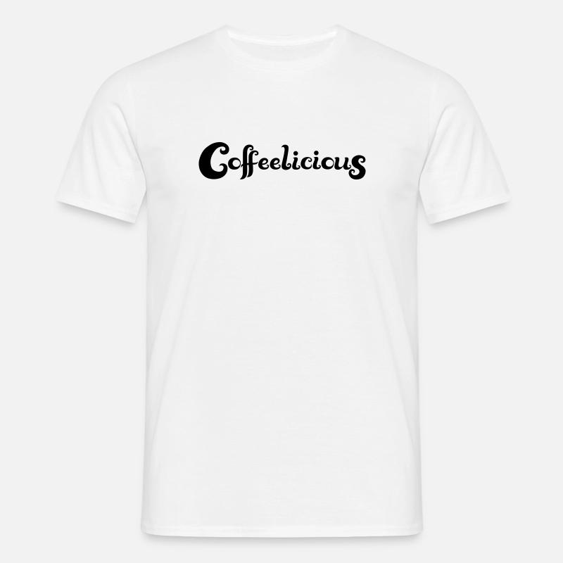 Coffeelicious - Männer T-Shirt - Weiß