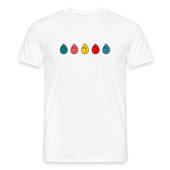 anniversaire. anniversaire décennie. humour. drôle - T-shirt homme - blanc - Devant - AI Model Male 178 dark (178cm)