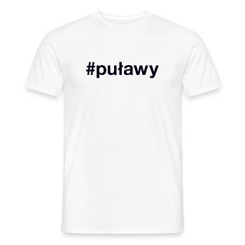 Pulawy Polska Pologne Hashtag - T-shirt homme - blanc - Devant - AI Model Male 178 dark (178cm)
