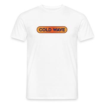 Cold Wave Neon Gradient - Men's T-Shirt - white - Front - AI Model Male 178 dark (178cm)