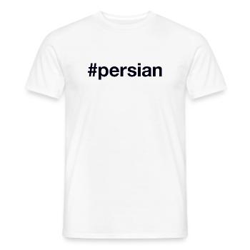 Persian Hashtag - Men's T-Shirt - white - Front - AI Model Male 178 dark (178cm)
