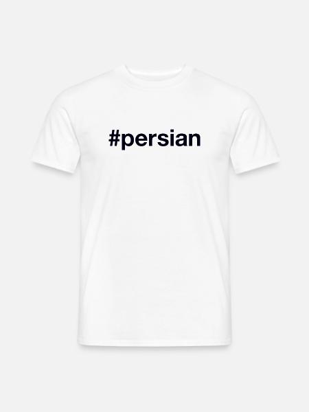 Persian Hashtag - Männer T-Shirt - Weiß