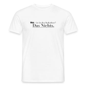Das Nichts in der Keksdose - Männer T-Shirt - Weiß - Vorne - AI Model Male 178 dark (178cm)
