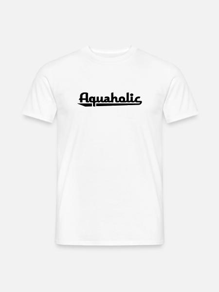 2541614 15910338 aquaholic - Men's T-Shirt - white