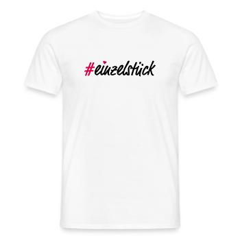 Einzelstück - Männer T-Shirt - Weiß - Vorne - AI Model Male 178 dark (178cm)
