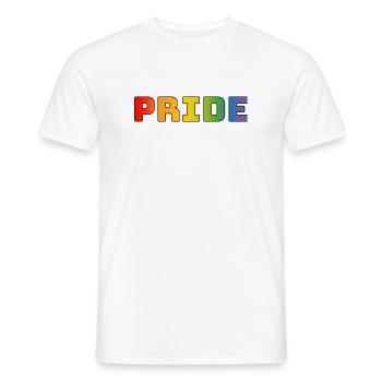 Regenbogen pride LGBT lgbtqi queer - Männer T-Shirt - Weiß - Vorne - AI Model Male 178 dark (178cm)