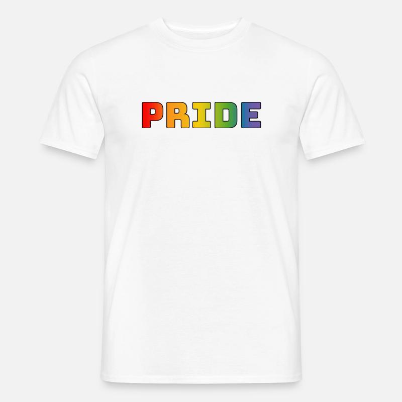 Regenbogen pride LGBT lgbtqi queer - Männer T-Shirt - Weiß