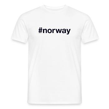 NORWAY Hashtag Norwegen - Männer T-Shirt - Weiß - Vorne - AI Model Male 178 dark (178cm)