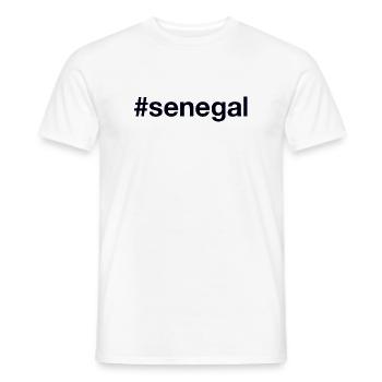 Hashtag SÉNÉGAL - T-shirt homme - blanc - Devant - AI Model Male 178 dark (178cm)