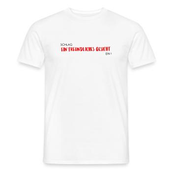 Friendly face - Men's T-Shirt - white - Front - AI Model Male 178 dark (178cm)