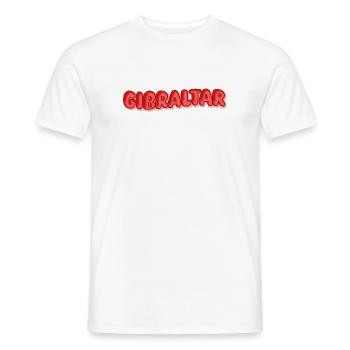 Geschenk für Gibraltar - Männer T-Shirt - Weiß - Vorne - AI Model Male 178 dark (178cm)