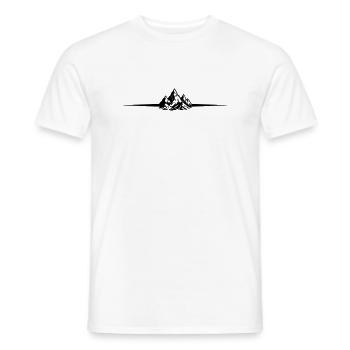 Montagnes Symbole des Alpes - T-shirt homme - blanc - Devant - AI Model Male 178 dark (178cm)