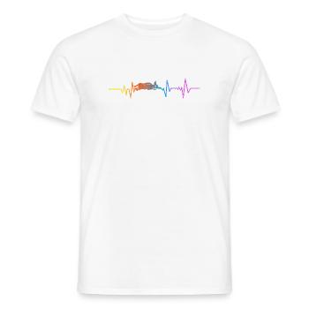 Chihuahua Chihuahueño Heartbeat - Männer T-Shirt - Weiß - Vorne - AI Model Male 178 dark (178cm)