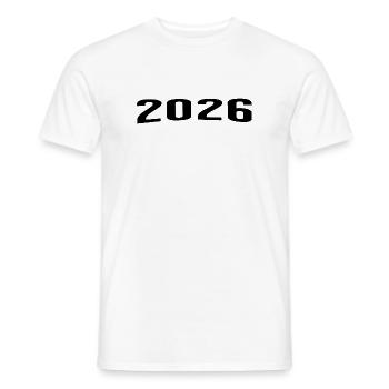 2026 - T-shirt homme - blanc - Devant - AI Model Male 178 dark (178cm)