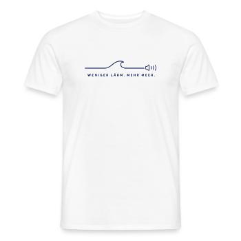 Weniger Lärm. Mehr Meer. - Männer T-Shirt - Weiß - Vorne - AI Model Male 178 dark (178cm)