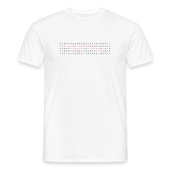 Introversion Woven Into My Code DNA - Men's T-Shirt - white - Front - AI Model Male 178 dark (178cm)