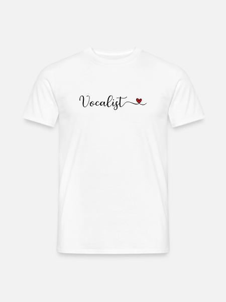 Sänger - Männer T-Shirt - Weiß